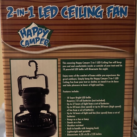 2-in-1 LED FAN —> New In Box! - Picture 3 of 3